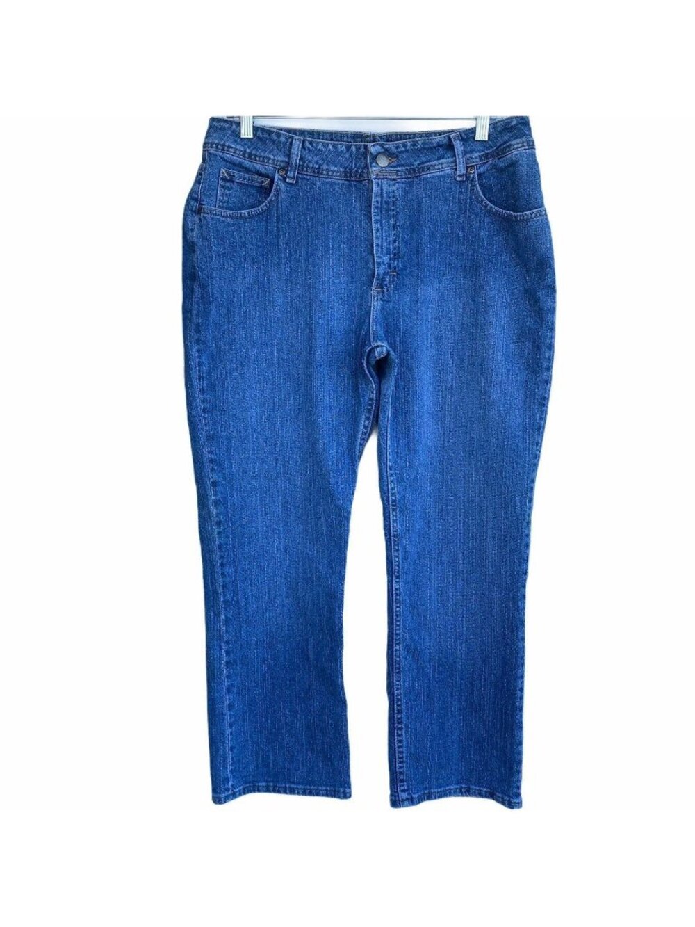 Riders Denim High-Waist Mom Jeans Women sz 18 P 36x29 Light Wash Cotton Vtg 80s
